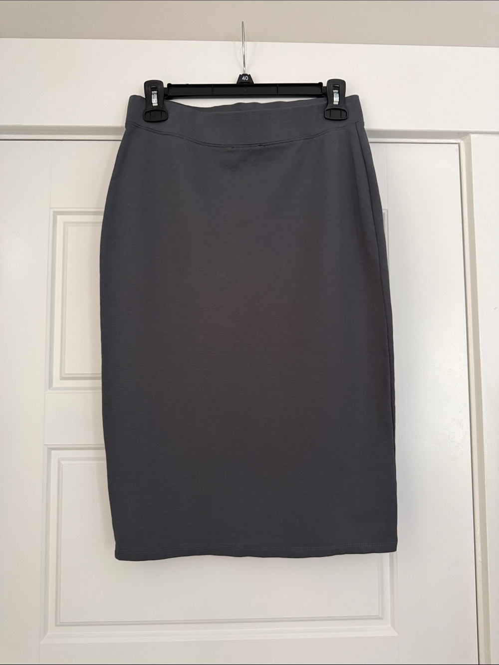 iris Charcoal Gray Pencil Skirt